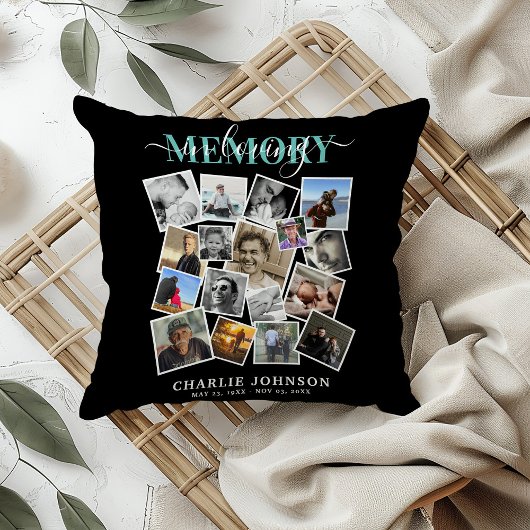 In Loving Memory Photo Collage Memorial クッション