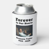 In Loving Memory Photo Forever In Our Hearts Text 缶クーラー (缶正面)