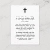 In Loving Memory Photo Funeral Prayer Card 名刺 (裏面)
