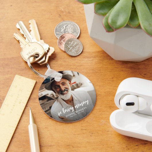 In Loving Memory Photo Keepsake キーホルダー (デスク)