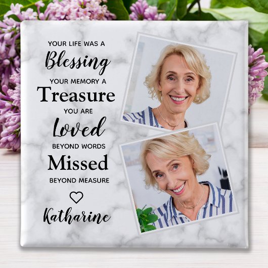 In Loving Memory Photo Memorialパーソナライズされた Butto 缶バッジ