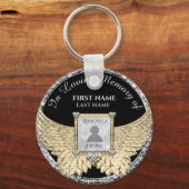 In Loving Memory Photo Memorial Diamond Look キーホルダー (正面)