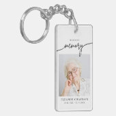 In Loving Memory Photo Memorial Funeral keepsake キーホルダー (正面左)