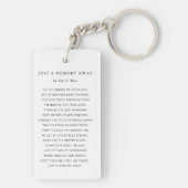 In Loving Memory Photo Memorial Funeral keepsake キーホルダー (裏面)