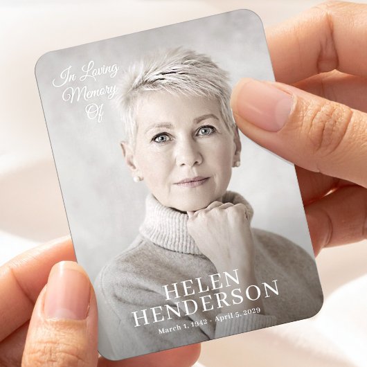 In Loving Memory, Photo Memorial Keepsake Custom マグネット