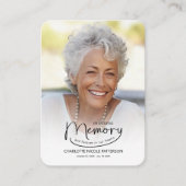 In Loving Memory Photo Psalm Prayer Card  名刺 (正面)