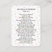 In Loving Memory Photo Psalm Prayer Card  名刺 (裏面)