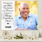 In Loving Memory Remembrance記念写真 ポスター