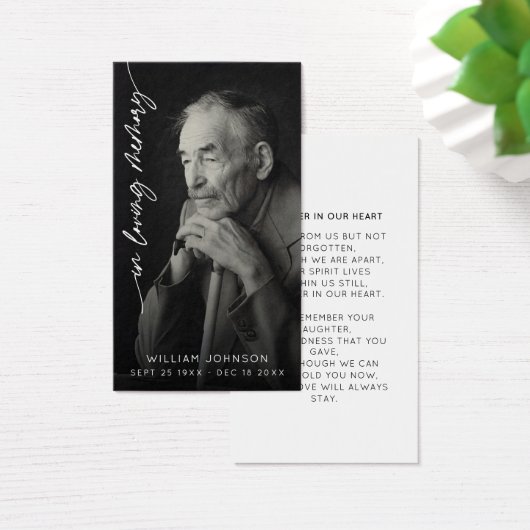 In Loving Memory Remembrance Photo Funeral  (デスク)