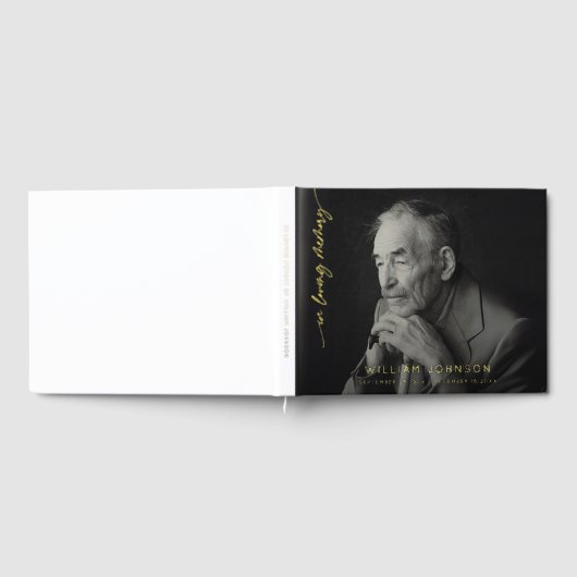 In Loving Memory Remembrance Photo Funeral  ゲストブック (全面)