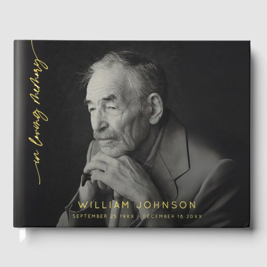 In Loving Memory Remembrance Photo Funeral  ゲストブック (正面)