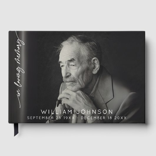 In Loving Memory Remembrance Photo Funeral  ゲストブック (正面)