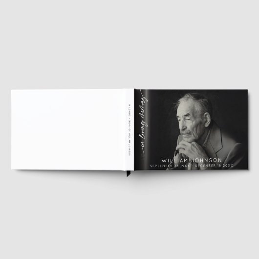 In Loving Memory Remembrance Photo Funeral  ゲストブック (全面)