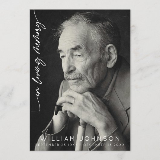 In Loving Memory Remembrance Photo Funeral プログラム (正面)