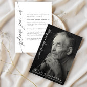 In Loving Memory Remembrance Photo Funeral  招待状