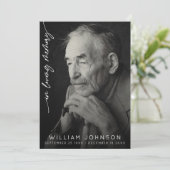 In Loving Memory Remembrance Photo Funeral  招待状 (スタンド正面)