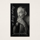 In Loving Memory Remembrance Photo Funeral Prayer (正面)