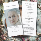 In Loving Memory Simple Photo Funeral Flat Program プログラム