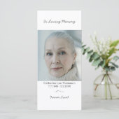 In Loving Memory Simple Photo Funeral Flat Program プログラム (スタンド正面)