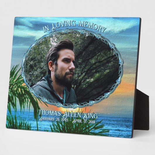 In Loving Memory Sunset 1557 フォトプラーク (側面)