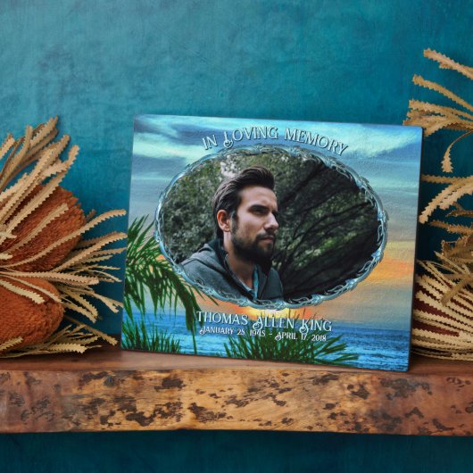 In Loving Memory Sunset 1557 フォトプラーク (側面)