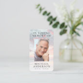 In Loving Memory Sunset Memorial祈りの言葉カード コーリングカード (スタンド正面)