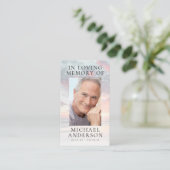 In Loving Memory Sunset Memorial祈りの言葉カード コーリングカード (スタンド正面)