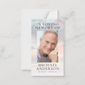 In Loving Memory Sunset Memorial祈りの言葉カード ノートカード (正面)