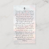 In Loving Memory Sunset Memorial祈りの言葉カード 名刺 (裏面)