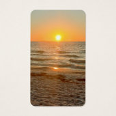 In Loving Memory Sunset Photo Sympathy Cards (正面)