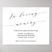 In loving memory wedding sign poster ポスター (正面)