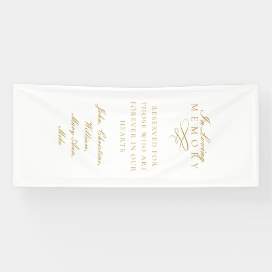 In Loving Memory! White Wedding Memorial 横断幕 (横)