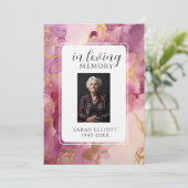 In Loving Memory with Photo | Personal 招待状 (スタンド正面)