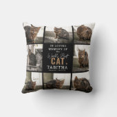 In Loving Memory 'Worlds 最高の Cat' Keepsake写真 クッション (裏面)