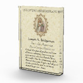 In Loving Remembrance St. Joseph祈りの言葉記念 フォトブロック (右)