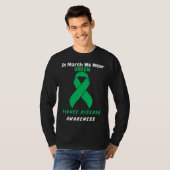 In March We Wear Green Kidney Disease Awareness 20 Tシャツ (正面フル)