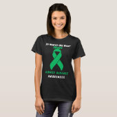 In March We Wear Green Kidney Disease Awareness 20 Tシャツ (正面フル)