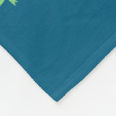 In May We Wear Green Mental Health Awareness  フリースブランケット (角)