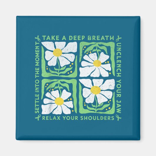 In May We Wear Green Mental Health Awareness  マグネット (正面)