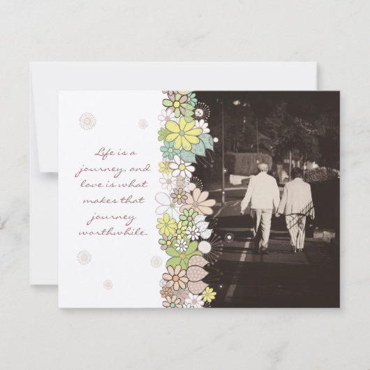 In Memoriamありがとうご夫婦の死 招待状 (正面)