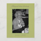 In Memoriam Remembrance Death Notice写真 チラシ (正面)