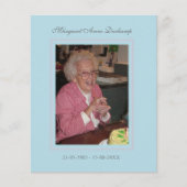 In Memoriam Remembrance Death Notice写真 チラシ (正面)