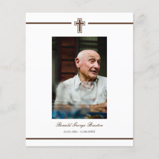 In Memoriam Remembrance Death Notice写真 チラシ