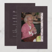 In Memoriam Remembrance Death Notice写真 プログラム (正面/裏面)