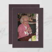 In Memoriam Remembrance Death Notice Photo（記憶にとどめる 招待状 (正面/裏面)