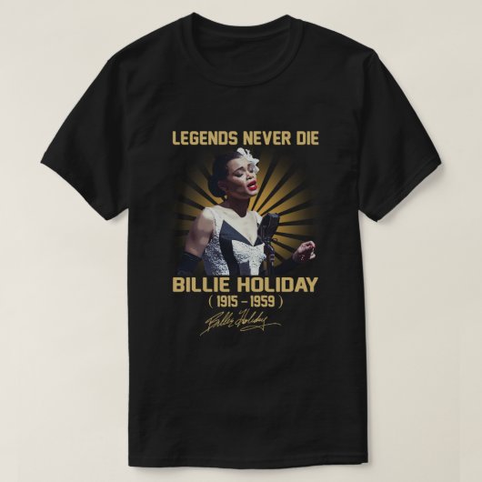 In Memories Of Memories Of Billie Holiday Music Le Tシャツ (デザイン正面)