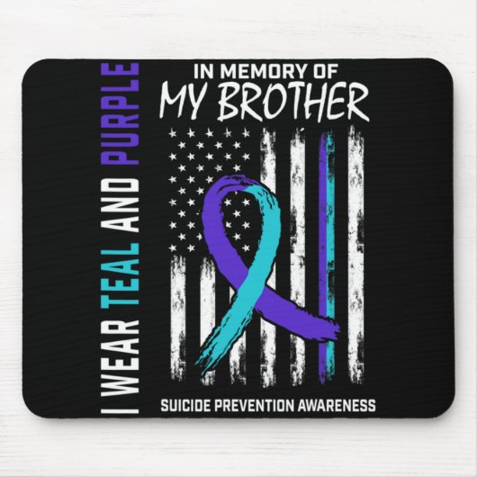 In Memory Brother Suicide Awareness Prevention Ame マウスパッド (正面)