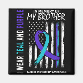 In Memory Brother Suicide Awareness Prevention Ame マグネット (正面)