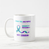 In Memory Cousin Suicide Awareness Prevention Amer コーヒーマグカップ (左)