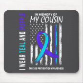 In Memory Cousin Suicide Awareness Prevention Amer マウスパッド (正面)